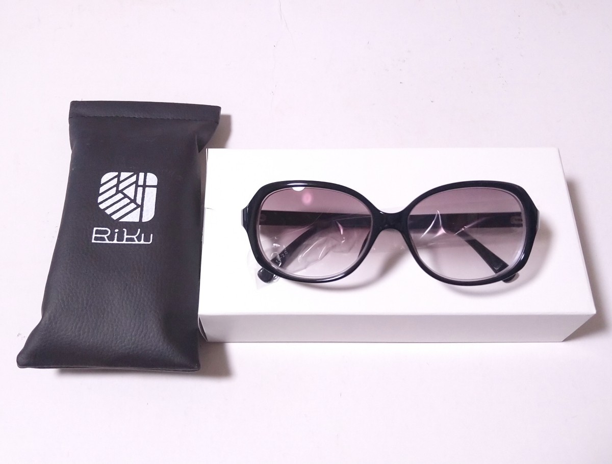 リク Riku ウインズ 度付き サングラス DB2-4 眼鏡 メガネ ブラック 度数 −2.0_画像1