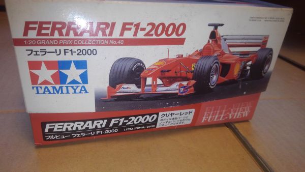 タミヤ 箱難有 TAMIYA 1/20 フルビュー フェラーリ F1-2000 クリアレッド仕様の画像7