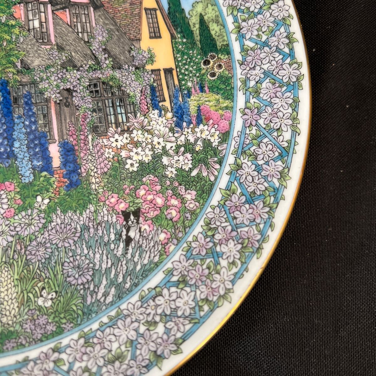 ROYAL WORCESTER/ロイヤルウースター ガーデン 絵皿 飾皿 プレート 直径約21cmの画像5