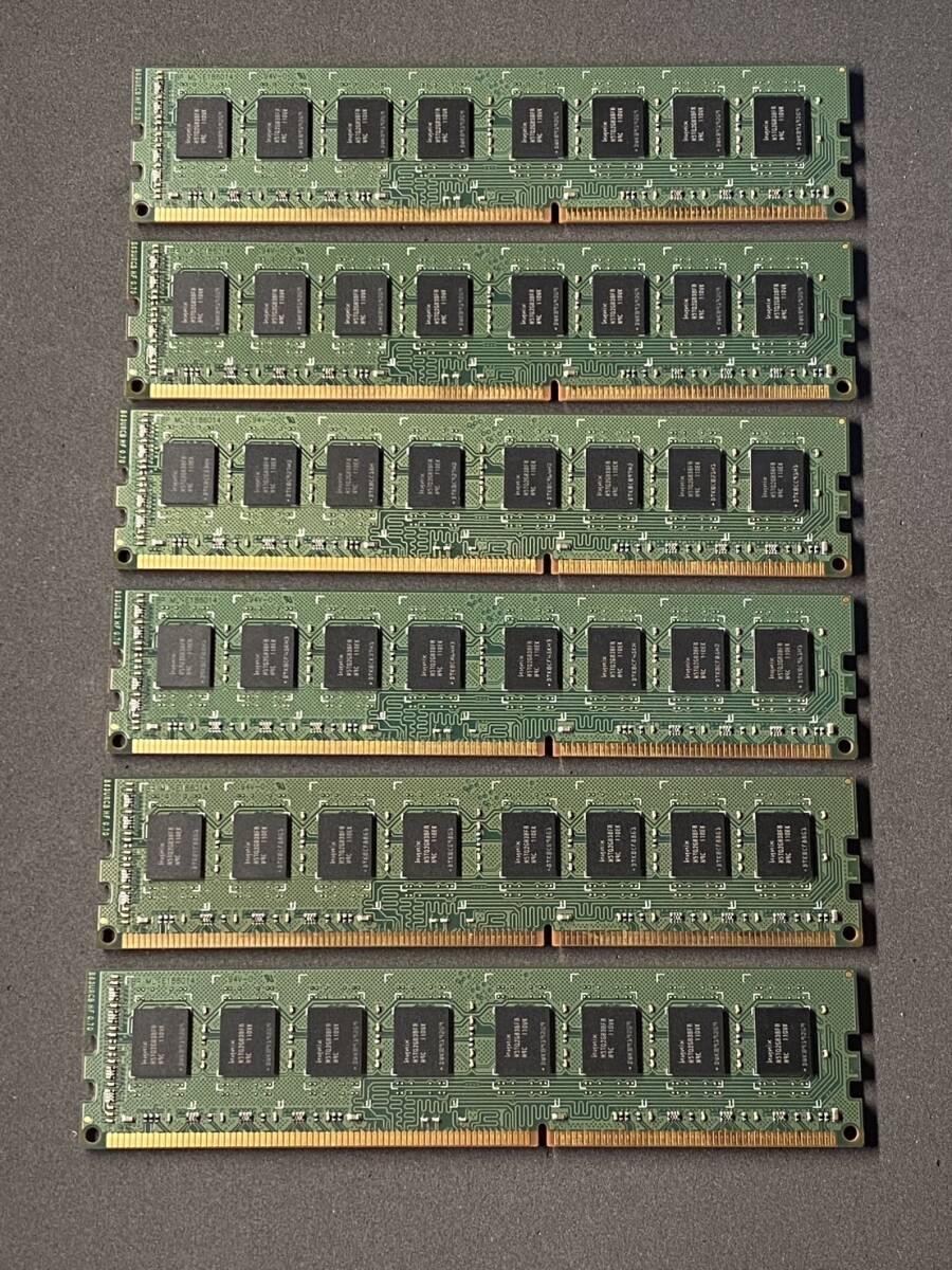 【動作確認済み】4GB×6枚(合計24GB) ADATA DDR3 1333 4GB 4GX16 U-DIMM HY63 1C1624ZSの画像4