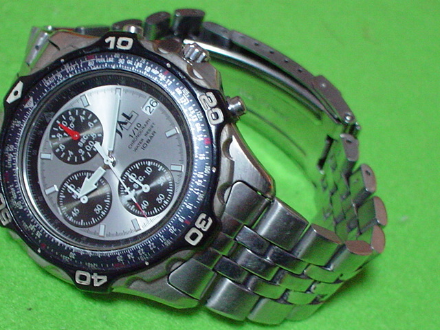 珍品 デザイン ＪＡＬ １／１０ クロノグラフ １０BAR 腕時計 の画像2