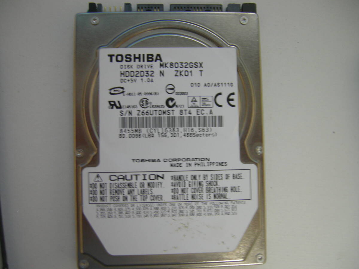 wd 500gb 7mm hitachi 250gb toshiba 80gb_画像7