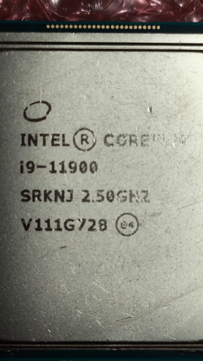 intel Core i9 11900 ジャンク 動作確認してません。 PCパーツ インテル CPU Coreの画像2