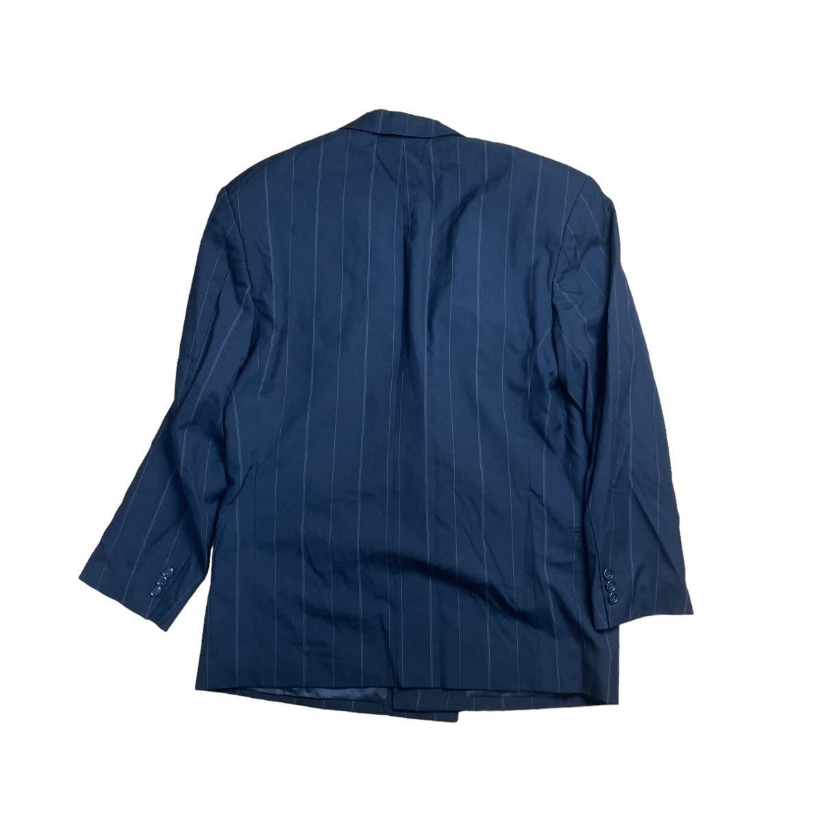 HUGO BOSS ヒューゴボス ダブルスーツ ネイビー紺 XL相当 ビジネスセットアップ 紳士　１スタ１円スタート_画像5