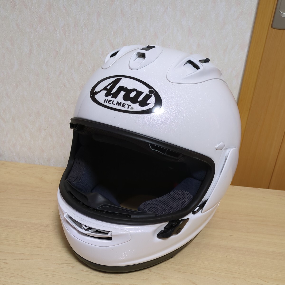 アライ(Arai) バイクヘルメット フルフェイス RX-7X グラスホワイト 57-58cm 現状品　_画像1