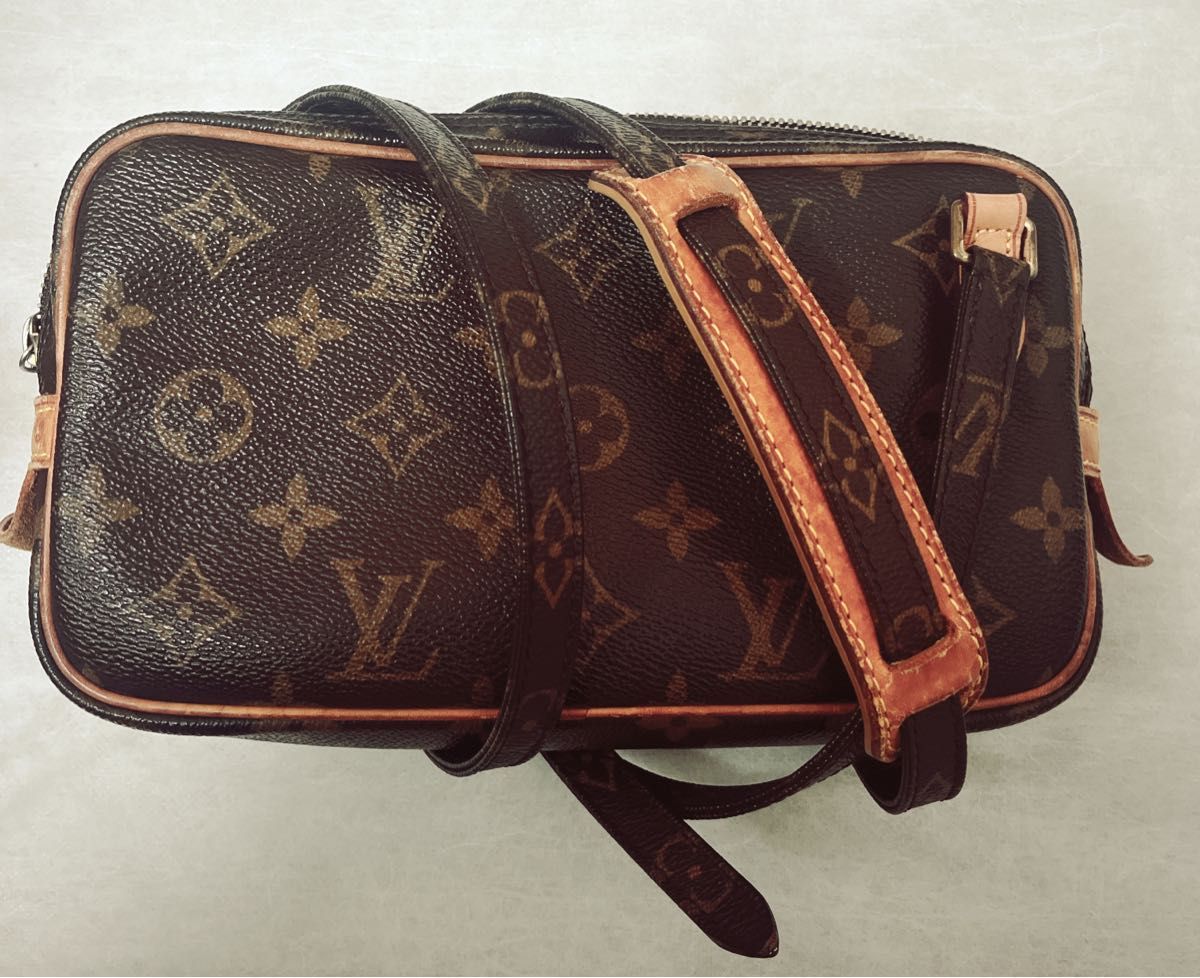 LOUIS VUITTON ルイヴィトン モノグラム マルリーバンドリエール ショルダーバック used 確実正規品