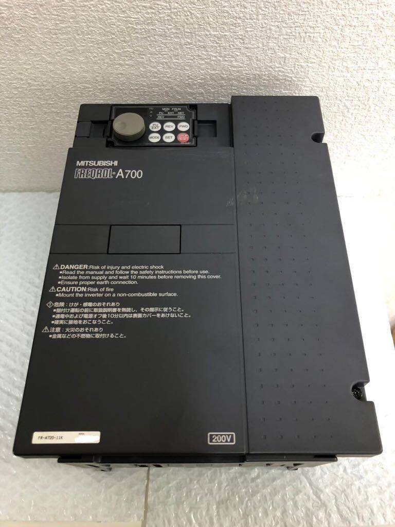 中古美品三菱電機 MITSUBISHI インバーター FR-A720-11K動作保証 [インボイス発行事業者] B-1
