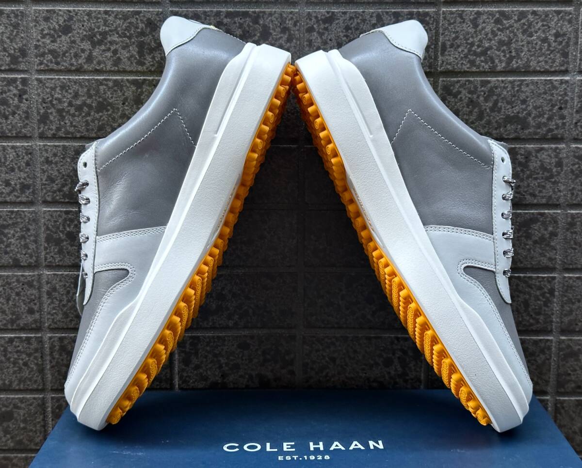 ◆モデル出品◆新品 8M/25.5cm コールハーン グランドプロ エーエム 防水レザーゴルフスニーカー Cole Haan GrandPro AM Golf スニーカー