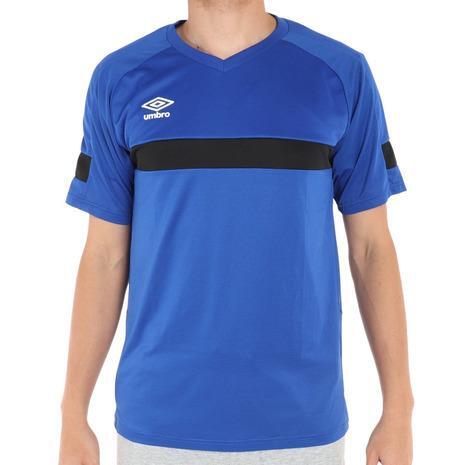 新品送料無料　UMBROサッカーウェア Tシャツ Mサイズ　ブルー　ブリーズプラスショートスリーブ　アンブロ_画像1
