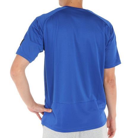 新品送料無料　UMBROサッカーウェア Tシャツ Mサイズ　ブルー　ブリーズプラスショートスリーブ　アンブロ_画像3