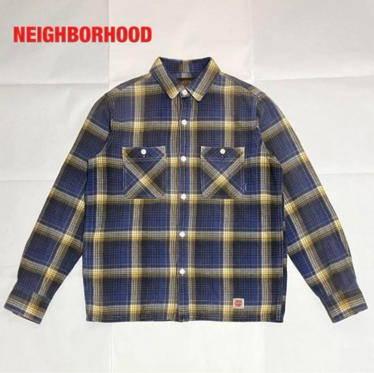 【人気】NEIGHBORHOOD　ネイバーフッド　ネルシャツ　総柄シャツ　チェック柄　胸ポケット　092ARNH-SHM03