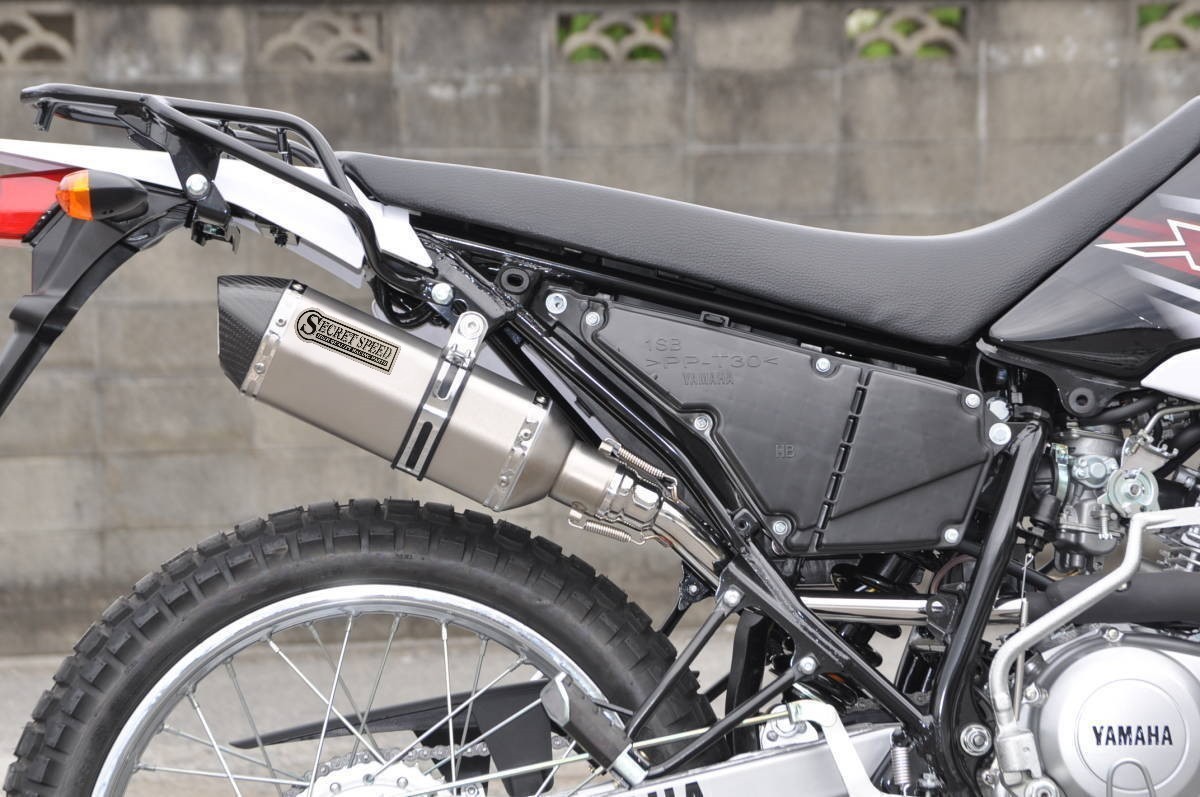 SECRET SPEED* Yamaha XTZ125 slip-on muffler dry carbon silencer YAMAHA motard unusual shape 