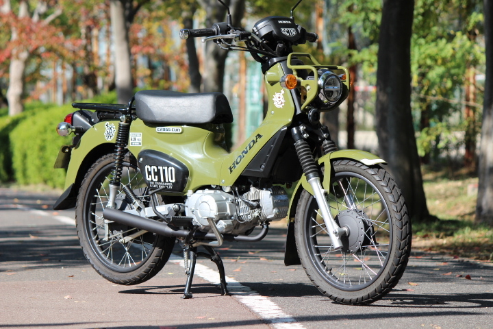 ホンダ クロスカブ110用マフラー BokanCC JA45.JA60 50φ 耐熱ブラック　CC110_画像2