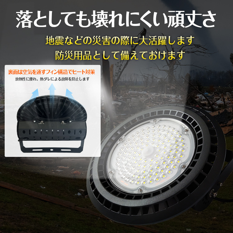 1円 LED ライト 蛍光灯 電球 照明器具 高天井 壁面 防水 防塵 100W 工場 倉庫 ダウンライト ハイベイライト 投光器 作業灯 屋外 sl092_画像5