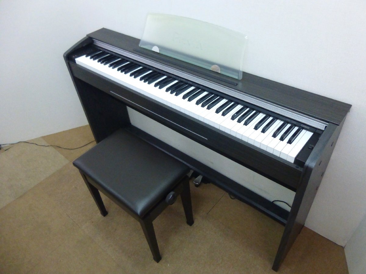 10361*[ самовывоз ]CASIO Casio электронное пианино Privia PX-720 2008 год производства фортепьяно специальный стул имеется *