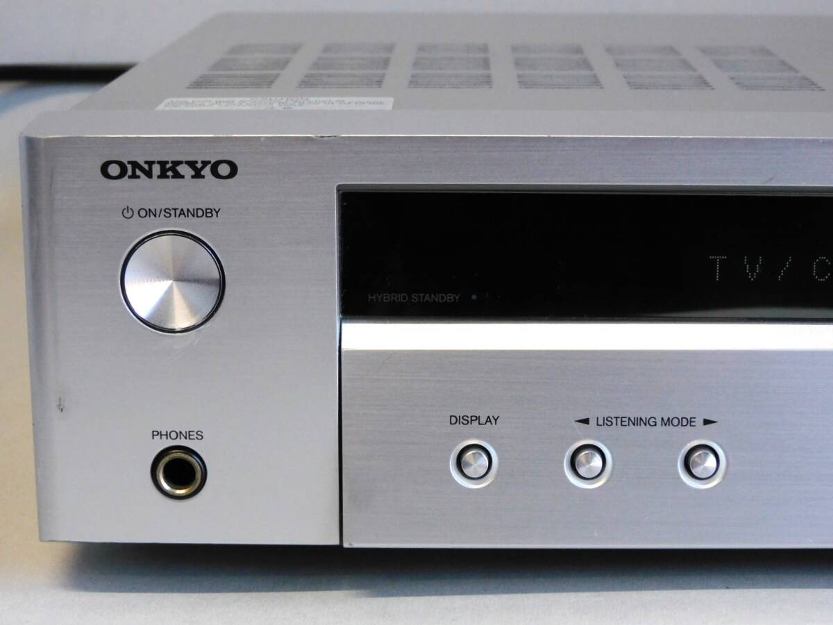 ONKYO NR-365 アンプ【リモコン 他付属品あり】シルバー オンキヨー ネットワークAVレシーバー _画像9