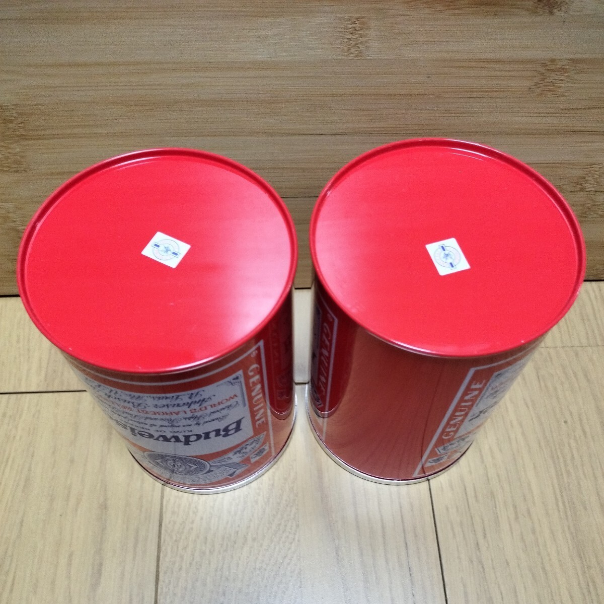 Budweiser≪缶 2個≫灰皿 小物入れ 空缶 スチール ブリキ 鉄製 Budweiser≪缶 2個≫灰皿 小物入れ 空缶 スチール ブリキ 鉄製