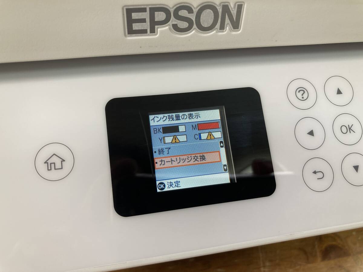 EPSON エプソン A4 インクジェット プリンター 複合機 EW-452A 32404ym インク付 目詰まりなし_画像2