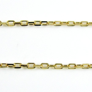 新しいスタイル アズキチェーン チェーン 18金イエローゴールド 0.28mm イエローゴールド