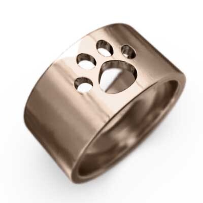 平打ちの 指輪 猫 スタンダード k18ピンクゴールド 約10mm幅 大サイズ 厚さ約1.4mm 肉球抜き_画像1