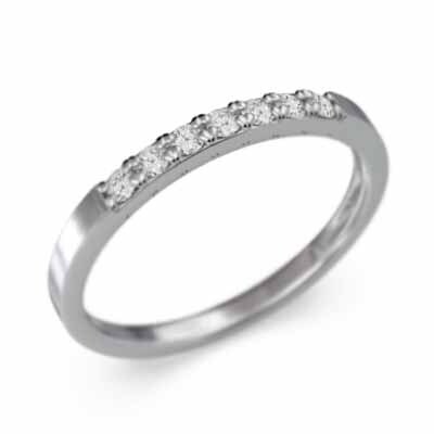プラチナ900 平打ち リング ハーフ エタニティー リング 細い 指輪 天然ダイヤ 幅約1.7mmリング 細め_画像4