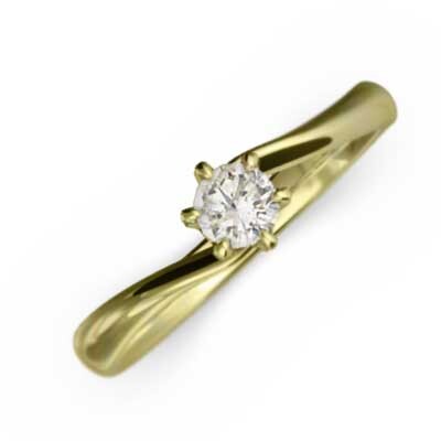 婚約指輪 一粒石 ダイアモンド k18_画像4