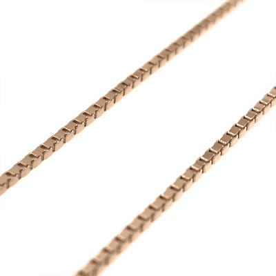 【感謝価格】 18金ピンクゴールド チェーン 0.7mm スライド式 ベネチアンチェーン ネックレス ピンクゴールド