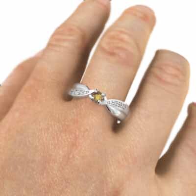 低価格の 結婚指輪 プラチナ900 26057円 にも シトリン(黄 11月の誕生石 その他