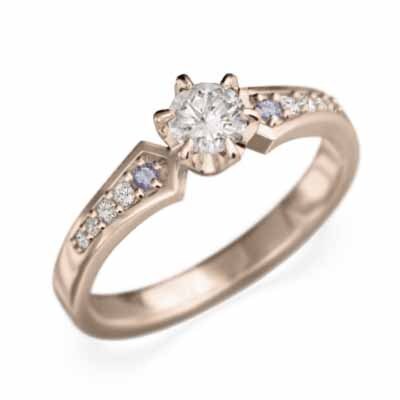 全ての 18金ピンクゴールド 54091円 オーダーメイド 12月 指輪 婚約 タンザナイト