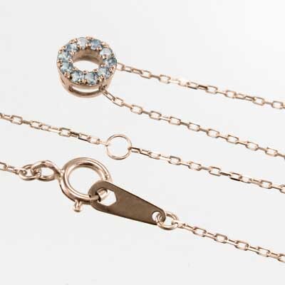 ジュエリー ペンダント アクアマリン k10ピンクゴールド 約6mmサイズ - ゴールド ジュエリー ペンダント アクアマリン k10ピンクゴールド 約6mmサイズ - ゴールド