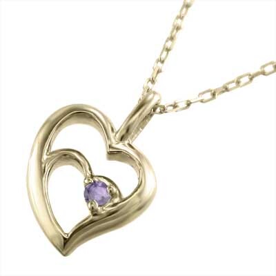 Ожерелье аметистовое сердце 1 Зерновый камень K10