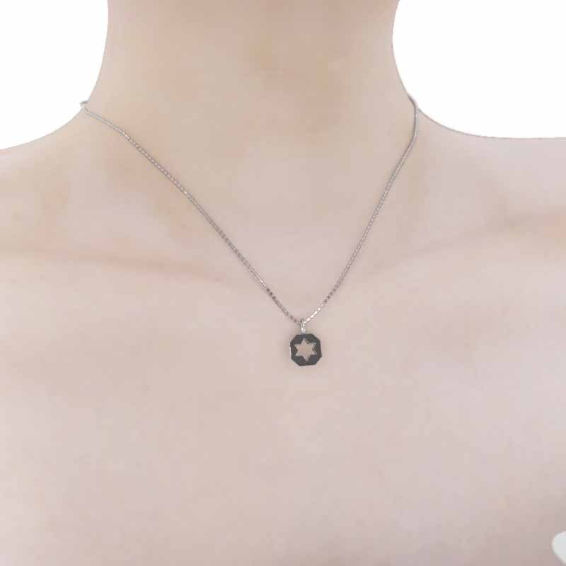 【公式】フジのお歳暮・冬ギフト 10788円 ジュエリー ネックレス 地金 ヘキサグラム ホワイト ホワイトゴールド