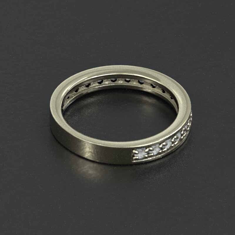 熱い販売 アクアマリン 19380円 ハーフ 3月の誕生石 リング エタニティー アクアマリン