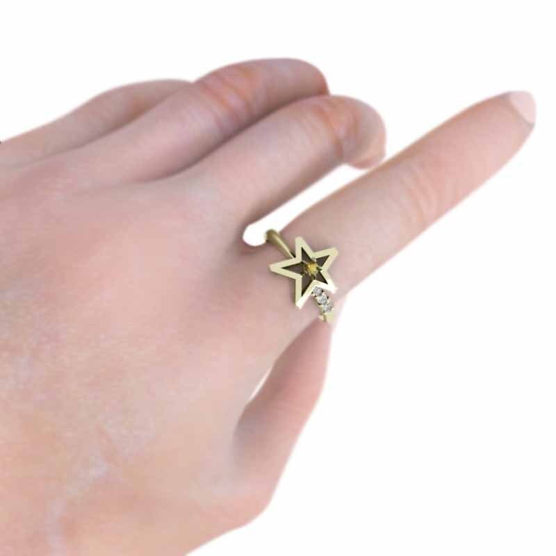【メーカー直売】の商品をすべて スター リング ジュエリー 天然ダイヤモンド (黄水晶)シトリン ゴールド
