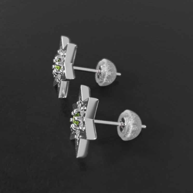 2024特集 26211円 ヘキサグラム ピアス ペア ホワイトゴールドk18 ゴールド