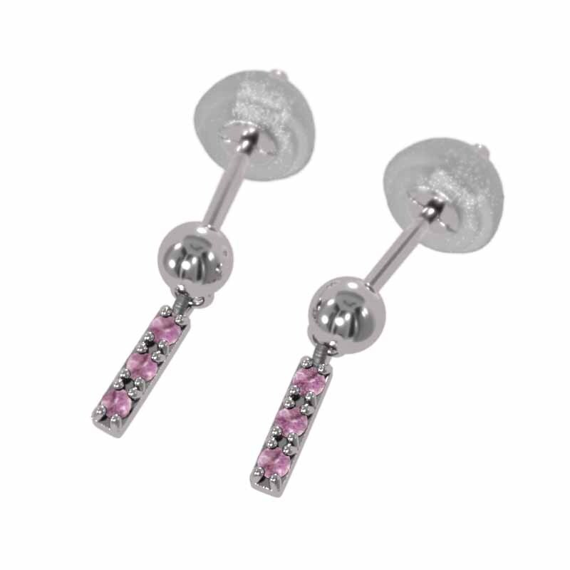 【SALE/37%OFF】 スリー ペアピアス 8840円 ストーン ピンクサファイヤ プレート その他