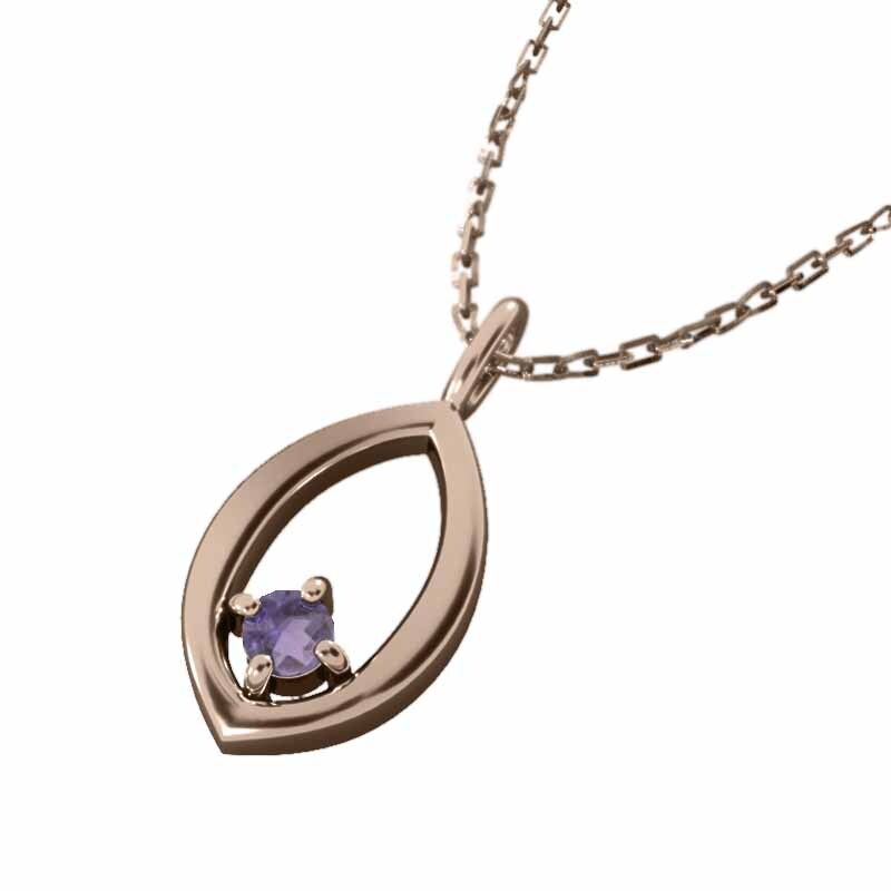 最新な 16815円 アメシスト ジュエリー ネックレス 一粒 k18ピンク ゴールド
