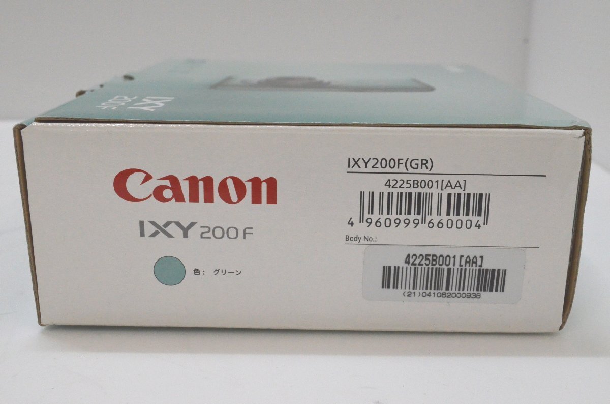 [fui] 未使用に近い Canon キャノン デジカメ IXY200F GR グリーン コンパクトデジタルカメラ + IXY-390B ライトグリーン ケース SDカード_画像6