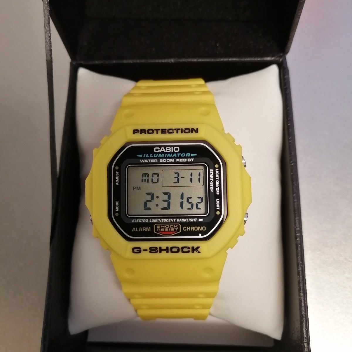 CASIO カシオ G-SHOCK DW-5600E イエロー スピード キアヌリーブス