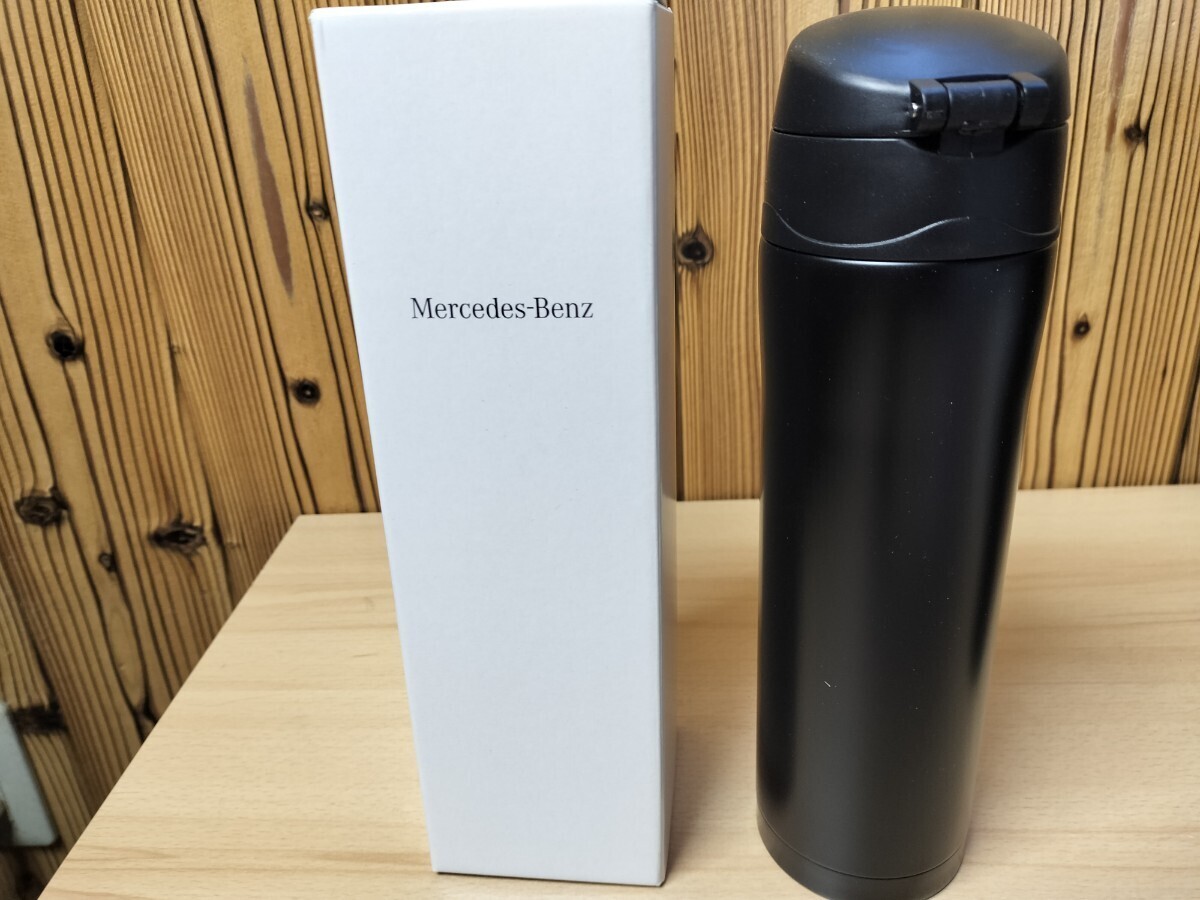 * unused Mercedes * Benz vacuum stainless steel bottle black Novelty **2