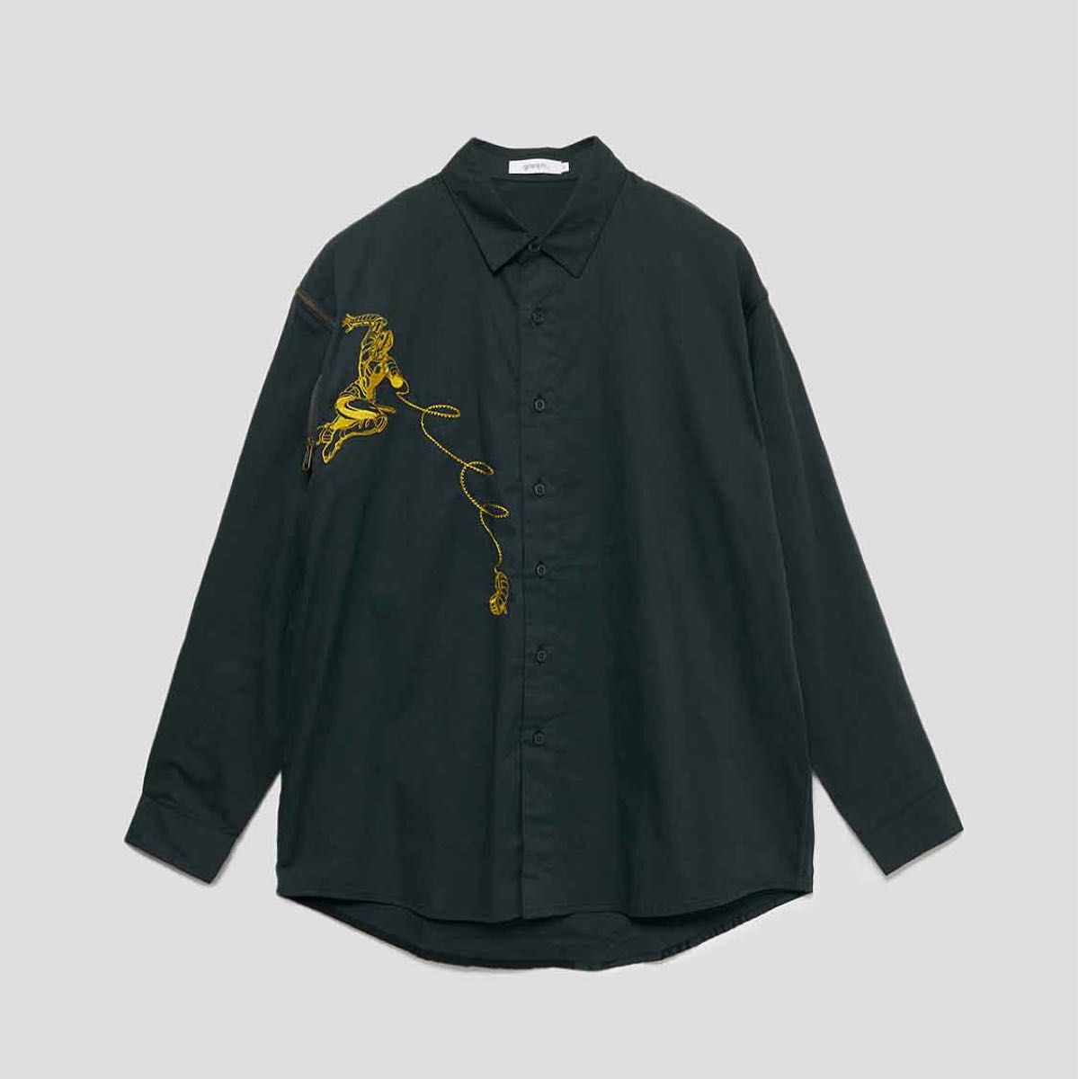 【新品/L】グラニフ ジョジョの奇妙な冒険 ルーズフィットシャツ JOJO