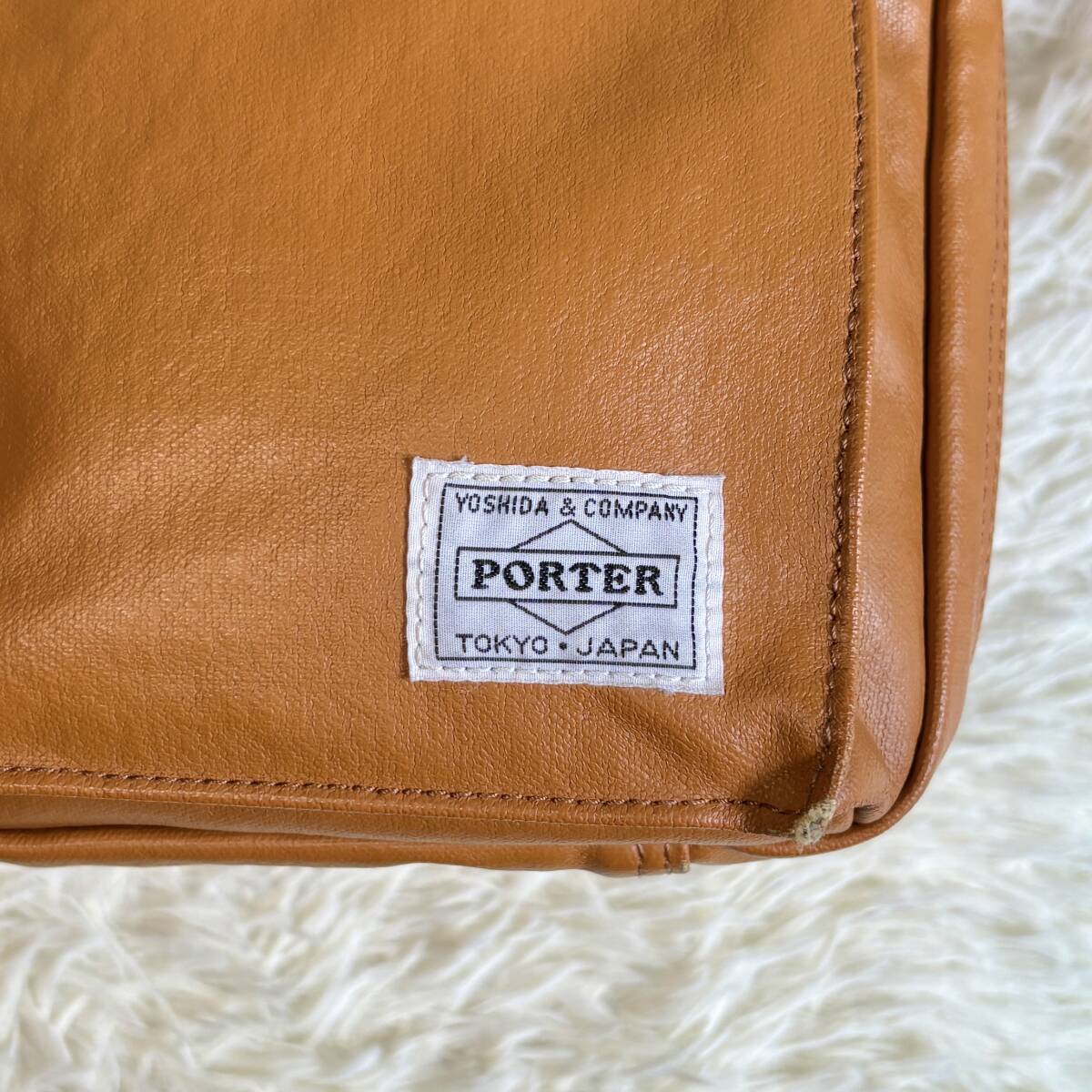 1円〜 人気◎ 2層◎ PORTER FREE STYLE ショルダーバッグ カメラバッグ 斜め掛け 肩掛け ポーター フリースタイル メンズ レディース 茶の画像10