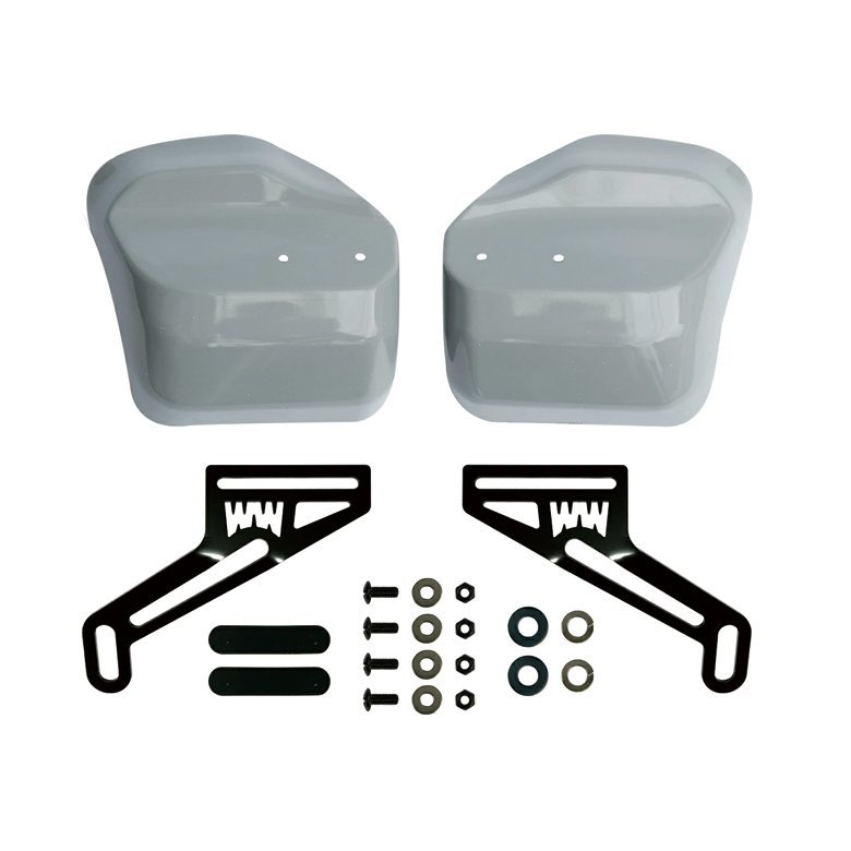 ナックルガード クロスカブ 110 純正色 パールディープマッドグレー JA60 JA45 国内塗装 日本製 防風 防寒_画像1
