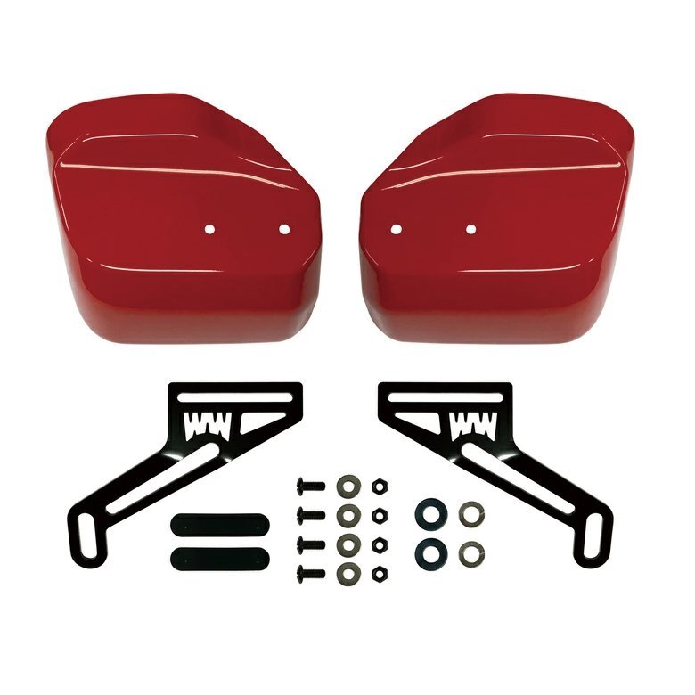 2週間～4週間以内発送 クロスカブ 110 大型 ナックルガード (マグナレッド) JA60 JA45 国内塗装 HONDA 純正色 WORLD WALK製_画像2