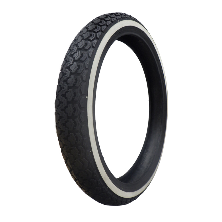 【限定730円OFF】 2.25-17 TT / 2.50-17 TT 17インチ タイヤ 前後2本セット VEE RUBBER ホワイトウォールタイヤ カブの画像3