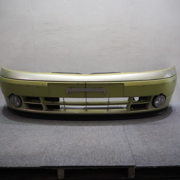 * stock disposal price * Renault Kangoo KCK4M original front bumper 8200152587 foglamp attaching . green 099 (S1K262)