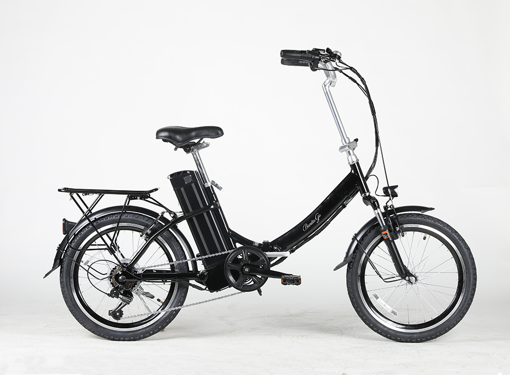 新品　軽量アルミ製モペット電動自転車「軽風20 PLUS 」20インチ SHIMANO製6段変速付 折りたたみタイプ 　黒