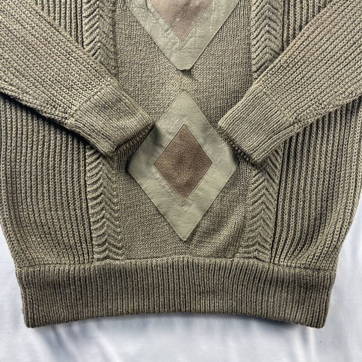 90s unknown 花柄 3D 立体 編み込み ヴィンテージ ハンド ニット 90s unknown 花柄 3D 立体 編み込み ヴィンテージ ハンド ニット US