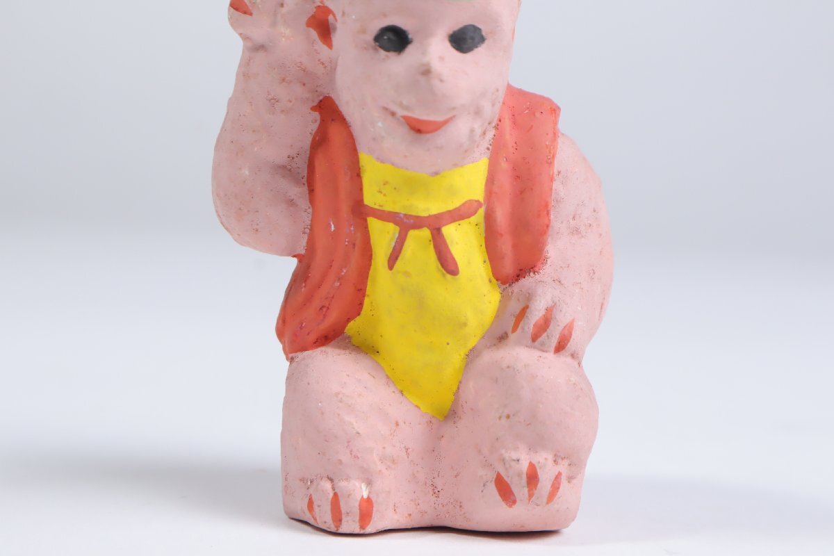 今戸焼 御幣猿 郷土玩具 東京都 民芸 伝統工芸 風俗人形 置物_画像8