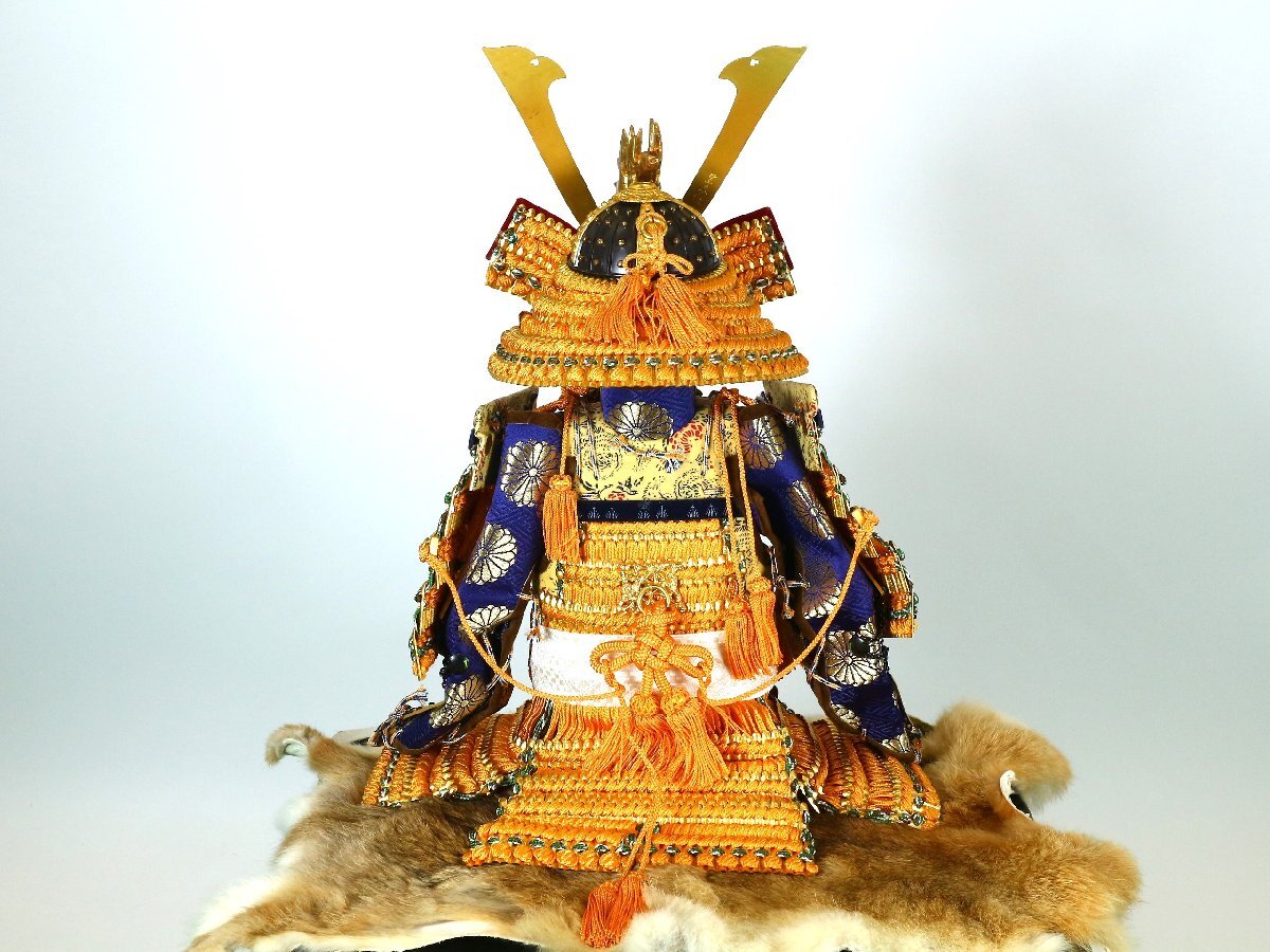 京都 豊泉 作 緋威金箔押小札 大鎧 兜飾り 鎧飾り 端午の節句 五 京都 豊泉 作 緋威金箔押小札 大鎧 兜飾り 鎧飾り 端午の節句 五